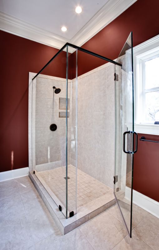 Stylish Shower with Frameless Glass