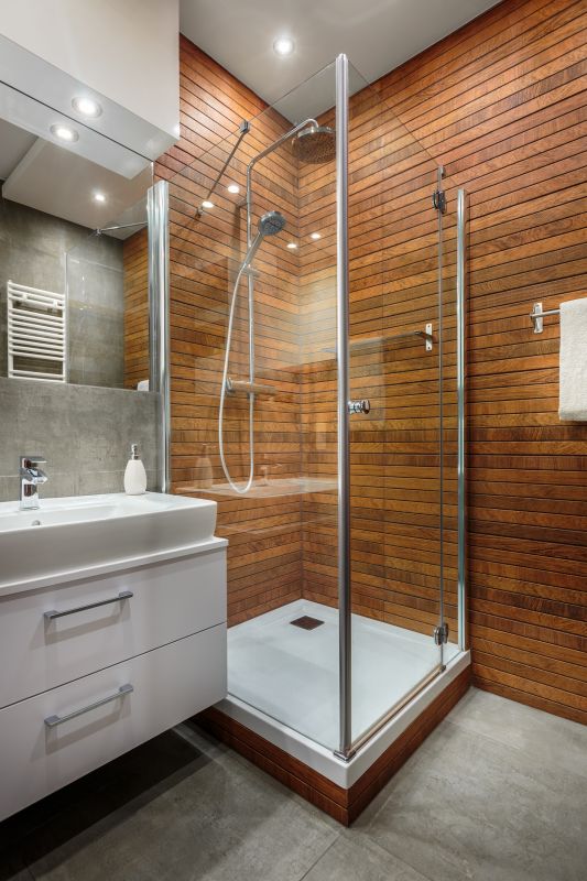 Custom Shower with Glass Walls